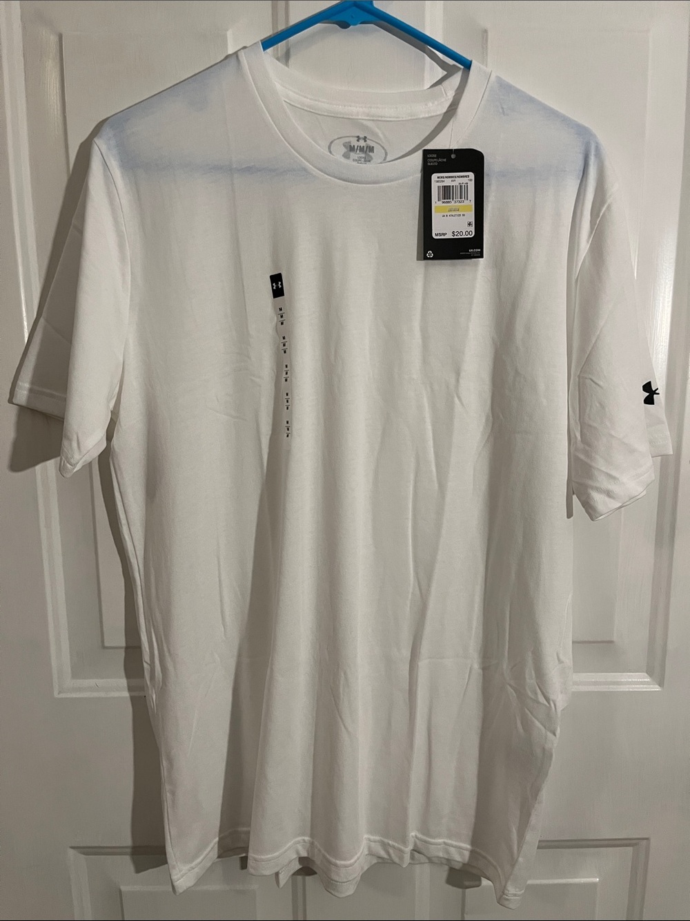 Under Armour White Short-Sleeve Crew Neck Performance Tee